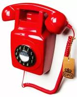 Настенный телефон в стиле ретро GPO 746 Wall Red