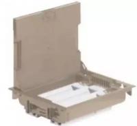 Коробка напольная Legrand 89617 24 модулей с регулируемой глубиной 75-105 мм, бежевая/крышка для коврового/паркетного покрытия