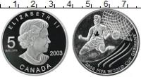 Клуб Нумизмат Монета 5 долларов Канады 2003 года Серебро Елизавета II