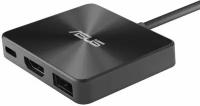 Док-станция ASUS, USB Type-C in, USB 3.0, HDMI, черный (90NB0000-P00160)