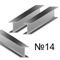 Балка размер 14 двутавр стальной металлический горячекатаный (г/к) L=12 м