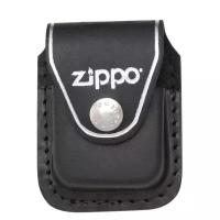 Чехол Zippo для зажигалки из натуральной кожи с клипом, черный, 57х30x75 мм/LPCBK