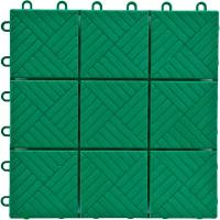 Садовое напольное покрытие «Модуль» (упаковка 1 м², размер 30×30 см, зелёное)