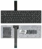 Клавиатура для ноутбука Asus K55Vd, Черная без рамки (вертикальный Enter)