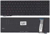 Клавиатура для ноутбука Asus N551 с подсветкой черная без рамки