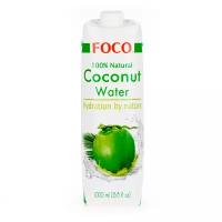 Кокосовая вода 100% натуральная, без сахара, FOCO, 1000 мл