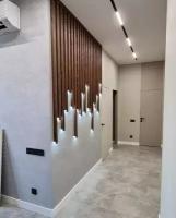 Рейки на стену с точечными светильниками из Сосны 50х30мм