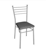 Стул Violet с мягким сиденьем, 38 x 35 x 86 см, серый