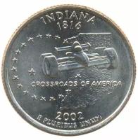США 25 центов 2002 год - Штат Индиана (P)