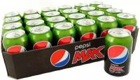 Безалкогольный напиток Pepsi Max Lime 330 мл 24 шт.
