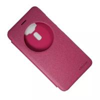 Чехол для Asus ZenFone 3 (ZE552KL) флип боковой пластик-кожзам с окошком Nillkin Sparkle <розовый>