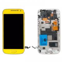 дисплей в сборе с тачскрином и передней панелью для Samsung Galaxy S4 mini (GT-I9190 / GT-I9192 / GT-I9195) желтый GH97-14766J