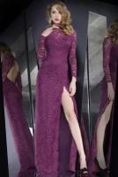 Женское Фиолетовое платье длинное клубное женский ChiMag N6008 M