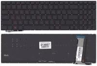 Клавиатура для ноутбука Asus GL552JX черная без рамки с подсветкой