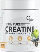 Креатин моногидрат OPTIMUM SYSTEM 100% Pure Creatine Monohydrate (300 г) Яблоко