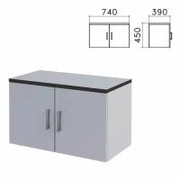 Шкаф-антресоль "Монолит", 740х390х450 мм, цвет серый, АМ01.11#S