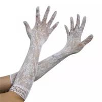 Перчатки женские взрослые "Гэтсби", цвет белый, 2 шт.