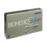 Цветные контактные линзы Biomedics Colors Premium - Dark Blue, 0.00/8,7, в наборе 2шт
