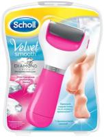 scholl velvet smooth пилка для удаления огрубевшей кожи стоп электрическая роликовая розовая