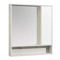 Зеркальный шкаф Акватон Флай 80 белый/дуб крафт 1A237702FAX10