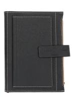 Записная книжка Pierre Cardin черная в обложке, 21,5х15,5х3,5 см