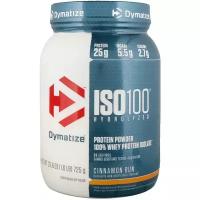 Dymatize Nutrition Iso 100 Hydrolyzed 100% Whey Protein Isolate Cinnamon Bun 25.6 oz (725 g) Dyz-35507