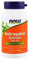 Now Astragalus 70% Ext 500MG 90 капсул