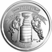 Монета 25 центов 2017 «125-я годовщина Кубка Стенли» Канада