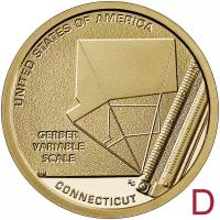 Монета 1 доллар 2020 «Шкала переменных Гербера» D (Американские инновации)