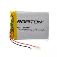 Аккумулятор литий-полимерный Li-Pol Robiton 414661 3,7В 1300мАч Robiton 918-02