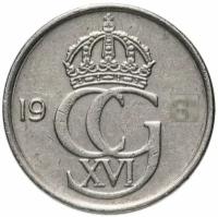 Монета Швеция 10 эре (ore) 1976-1991, случайная дата M261704