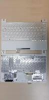 Клавиатура для ноутбука Asus Eee PC X101, X101H, X101CH, R11CX белая, верхняя панель в сборе