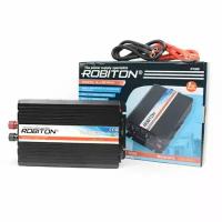 Инвертор преобразователь напряжения автомобильный 12-220В ROBITON R1000 1000Вт модифицированный синус выход 2 розетки и 1 USB Robiton 1101-02