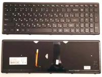 Клавиатура для ноутбука Lenovo S500, G500s, G505s, Flex 15, с подсветкой, ver.2 (узкий шлейф), T6E2B-RU, 25214151, AEST7701210, 9Z.NAFBQ.G0R