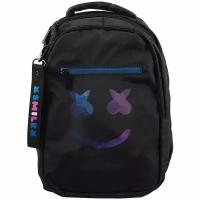 Рюкзак "BASIC STYLE. SMILE" 2отд., 41*30*15см, полиэстер, светоотраж.эл-ты, 3 кармана