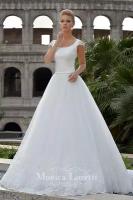 Бальное свадебное платье с кружевным верхом и подолом 89 ML36
