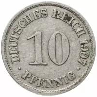 Монета Германская Империя, Пруссия 10 пфеннигов 1907 "А" A022224
