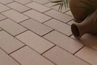 Тротуарная плитка, бордюр Steingot Тротуарная плитка Steingot Брусчатка, цвет Бежевый, Стандарт, 200х100х60 с мини-фаской, толщина 60 мм., прокрас верхний