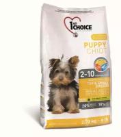 Сухой корм для щенков миниатюрных и мелких пород (2 упаковки - 7 + 7 кг.) 1st Choice Puppy Toy & Small Breeds - 7 + 7 кг.