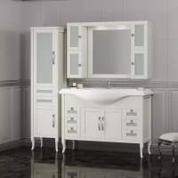 Мебель для ванной Opadiris Мираж 120 слоновая кость (тумба с раковиной + зеркало)