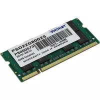 Patriot DDR2 SODIMM 2Gb 1.8v 200-pinCL6 (for NoteBook)