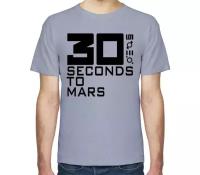 Мужская футболка Все Футболки 30 Seconds to Mars мужская футболка с коротким рукавом голубой меланж