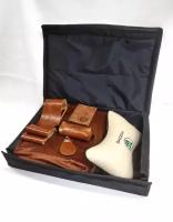 Подарочный набор Skoda: подушки, обложка, брелок, ключница, оплётка на руль (бежевый)