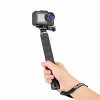 Карбоновый монопод Telesin для экшн-камер GoPro, DJI Osmo, SJCAM, Insta360 (25 и 90 см)