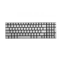 Клавиатура для ноутбука Asus G771, N551, ROG GL552JX, GL552VL. Серебристая, без рамки, с подсветкой, гор. Enter