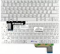 Клавиатура для ноутбука Asus X201 X202 S200 белая без рамки RU