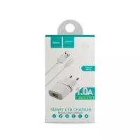 Зарядка USB / 5V 1A + кабель MicroUSB белый для ASUS MeMO Pad FHD 10 ME302C (K00A) (без 3G)