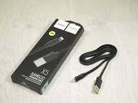 USB дата-кабель Lightning (Apple) HOCO X5 Bamboo Charging Cable 1м, черный