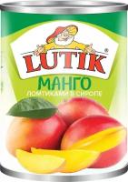 Манго "Lutik", ломтиками в сиропе, 425 мл