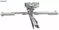 Wize PR-UNV-S Универсальное крепление для проектора, наклон +/- 25°, поворот +/- 6°, вращение 360°, 8 см, до 23 кг, серебристое. Макс. VESA 380x380